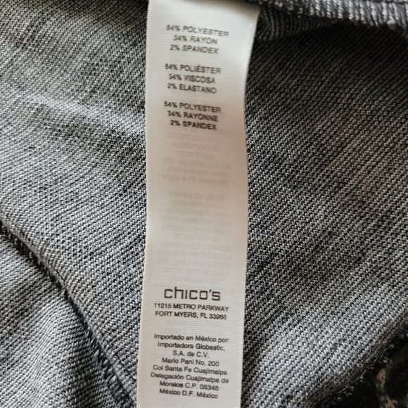 Chico's Animal Print Leopard Full Zip Bomber Jacket Coat - Picture 10 of 10